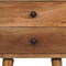 Homeroots 22" Oak Solid Wood Two Drawer Nightstand 722546 - alternate 3