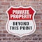 Signmission Private Property Shield Sign Private Pro, 6 Inch X 6 Inch, Plastic Sign SHI-P-6-444 - alternate 4