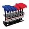 Performance Tool 10 pc. SAE/Metric T-Handle Hex Key Set, High Visibility, Comfort Grip, Tray W80277 - alternate 1