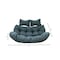 Leisuremod 2-Person Hanging Egg Chair Cushion, Weather-Resistant, Headrest & Zippered Cover ES52C-CH - alternate 5