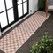 Jonathan Y Aimee Traditional Cottage Checkerboard Salmon/Cream 2 ft. x 8 ft. Indoor/Outdoor Runner Rug TSN204A-28 - alternate 1