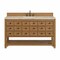 James Martin Vanities Malibu 60" Single Vanity, Amber Birch, w/ 3 CM Tajnar Eclos Top 505-V60S-AMB-3TJR - alternate 1