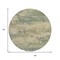 Homeroots 8' Pale Aqua And Khaki Round Abstract Washable Indoor Outdoor Area Rug 630935 - alternate 6