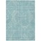 Homeroots 10' X 14' Teal Blue And Ivory Abstract Washable Indoor Outdoor Area Rug 594964 - alternate 6