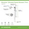 Symmons Braston HydroMersion Single Handle Shower Faucet Trim Kit with Hand Spray (Valve not Included) S589815TRM - alternate 3