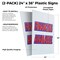 Signmission Financing Available, Plastic Signs Only 24 Inch x 36 Inch, Corrugated Plastic, 2PK CSB-2436-2PACK-Financing Available - alternate 2
