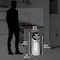 Hls Commercial 8 gal Round Indoor Metal Can, Silver, Touchless Sensor Lid, Stainless Steel, 12 in HLS08RCB - alternate 3