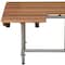 Homeroots 30" Brown Wall Mount Teak Rectangular Shower Bench With Legs 549358 - alternate 5