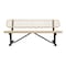 Leisure Craft Bench/Back, Surface Mount, 6ft., Beige B6WBSM-BEIGE - alternate 1
