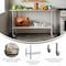 Flash Furniture Reese Work Table, 18 Gauge Stainless Steel Top Shelf, Undershelf and 4 Casters w/2 Locking NH-WT-2460-CAS-GG - alternate 6