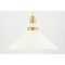 Mitzi Kiki 1 Light Pendant 18 In. Aged Brass/Cream H251701L-AGB/CR - alternate 4