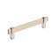 Amerock Mulino 5-1/16 in 128 mm Center-to-Center Silver Champagne/Polished Chrome Cabinet Pull BP36724SC26 - alternate 1