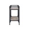 Homeroots Black and Natural 32in Rolling Prep Table With Storage 319144 - alternate 4