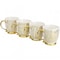 Gibson Home Gold Finch 4 Piece 16.7oz Electroplated Fine Ceramic Mug Set in Gold 131001.01 - alternate 1
