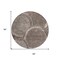 Homeroots 8' Chocolate And Beige Round Faux Bois Washable Indoor Outdoor Area Rug 613135 - alternate 5