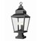 Z-Lite Raphael Sand Black 3 Light Outdoor Pier Mounted Fixture 5029PHBS-SQPM-BK - alternate 1