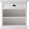 Homeroots Classic White Large Nightstand With Shelves 397624 - alternate 8