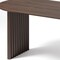 Homeroots 67" Walnut Solid Wood Double Pedestal Base Oval Dining Table 712227 - alternate 4