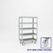 Pucel Five Shelf Heavy Duty Stock Cart, 18 in W x 36 in D x 58 3/4 in H, Black L-1836-S - alternate 1