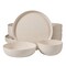 Gibson Home Candy Skies 12 Piece Wheat Straw Melamine Dinnerware Set in Taupe 750123499M - alternate 1