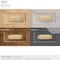 Amerock Highland Ridge 3-1/2 in 89 mm Center-to-Center Champagne Bronze Cabinet Cup Pull BP55318CZ - alternate 7