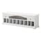 Homeroots 71in White Solid Console Table With Shelves And Drawers 397653 - alternate 7