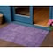Homeroots 3' X 5' Purple Eggplant And Gray Patchwork Washable Indoor Outdoor Area Rug 581605 - alternate 1