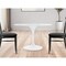 Homeroots 48" White Fiberglass And Metal Dining Table 520861 - alternate 8