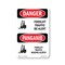 Signmission Safety Sign, OSHA Danger, 24" Height, Aluminum, Forklift Traffic Be Alert Bilingual OS-DS-A-1824-VT-1265 - alternate 1