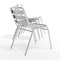 Flash Furniture Commercial Aluminum Restaurant Stack Chair, PK4 4-TLH-015-GG - alternate 14