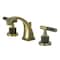 Kingston Brass Widespread Bathroom Faucet with Knurled Handle and Brass Pop-Up, Antique Brass KS4943KNL - alternate 1