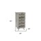 Homeroots 20" Gray Solid Wood Five Drawer Standard Chest 489195 - alternate 3