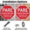 Signmission Pare Sonar Bocina Proceder Con Prec, 10 inch X 10 inch, Aluminum Metal Signs, 2PK OC-A-2PACK-10-205 - alternate 6