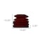 Homeroots Burgundy Twin Cotton Blend 650 Thread Count Washable Duvet Cover Set 528396 - alternate 4