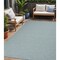 Homeroots 5' X 7' Aqua Indoor Outdoor Area Rug 522441 - alternate 1