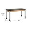Diversified Spaces Adjustable Table, Black/Oak, Wood Frame P8101K - alternate 7
