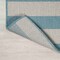 Jonathan Y Negril Two-Tone Wide Stripe Aqua/Cream 4 ft. x 6 ft. Indoor/Outdoor Area Rug SMB203E-4 - alternate 8