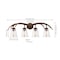 Jonathan Y Wyatt 32.5" 4-Light Southwestern Bohemian Resin/Seeded Glass Faux Antler LED Vanity Light, Brown Wood JYL6315A - alternate 8