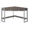 Homeroots 42" Taupe and Silver Corner Computer Desk 333554 - alternate 4