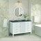 James Martin Vanities Myrrin 48in Vanity, Bright White w/ 3 CM Parisien Bleu Silestone Top w/FreePower Wireless Charger 485-V48-BW-FPBL - alternate 6