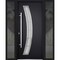 Vdomdoors Steel Door Deux 6500 Black 2 Sidelight Exterior Windows Stainless Inserts Single Modern Painted-W12 DEUX6500EXD-BLK-W12+36+12 x H80-Right-hand Inswing - alternate 5