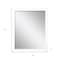Homeroots 43" White Framed Accent Mirror 632860 - alternate 5