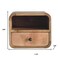 Homeroots 12" Oak Solid Wood One Drawer Floating Nightstand 653824 - alternate 6