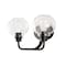 Jonathan Y Sandrine 17.5" 2-Light Iron/Seeded Glass Cottage Rustic LED Vanity Light, Oil Rubbed Bronze JYL7527A - alternate 11