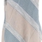 Homeroots 50" X 60" Aqua Cotton Woven Striped Throw Blanket with Fringe 518819 - alternate 4