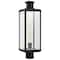 Nuvo Luca, Outdoor Post Lantern, Sand Black Finish, Clear Beveled Glass 60/8513 - alternate 1
