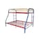 Homeroots 78" X 54" X 60" Twin Over Full Rainbow Metal Tube Bunk Bed 286577 - alternate 4