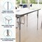 Flash Furniture Wren 48 in x 24 in Adjustable Height Activity Table, Thermal Laminate Top, Standard Legs, White XU-A2448-REC-WHT-T-A-GG - alternate 7