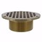 Jones Stephens 3-1/2in. IPS Metal Spud with 6in. Polished Brass Round Strainer D60993 - alternate 1