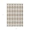 Homeroots 9' X 12' Taupe And Ivory Geometric Washable Indoor Outdoor Area Rug 577125 - alternate 7